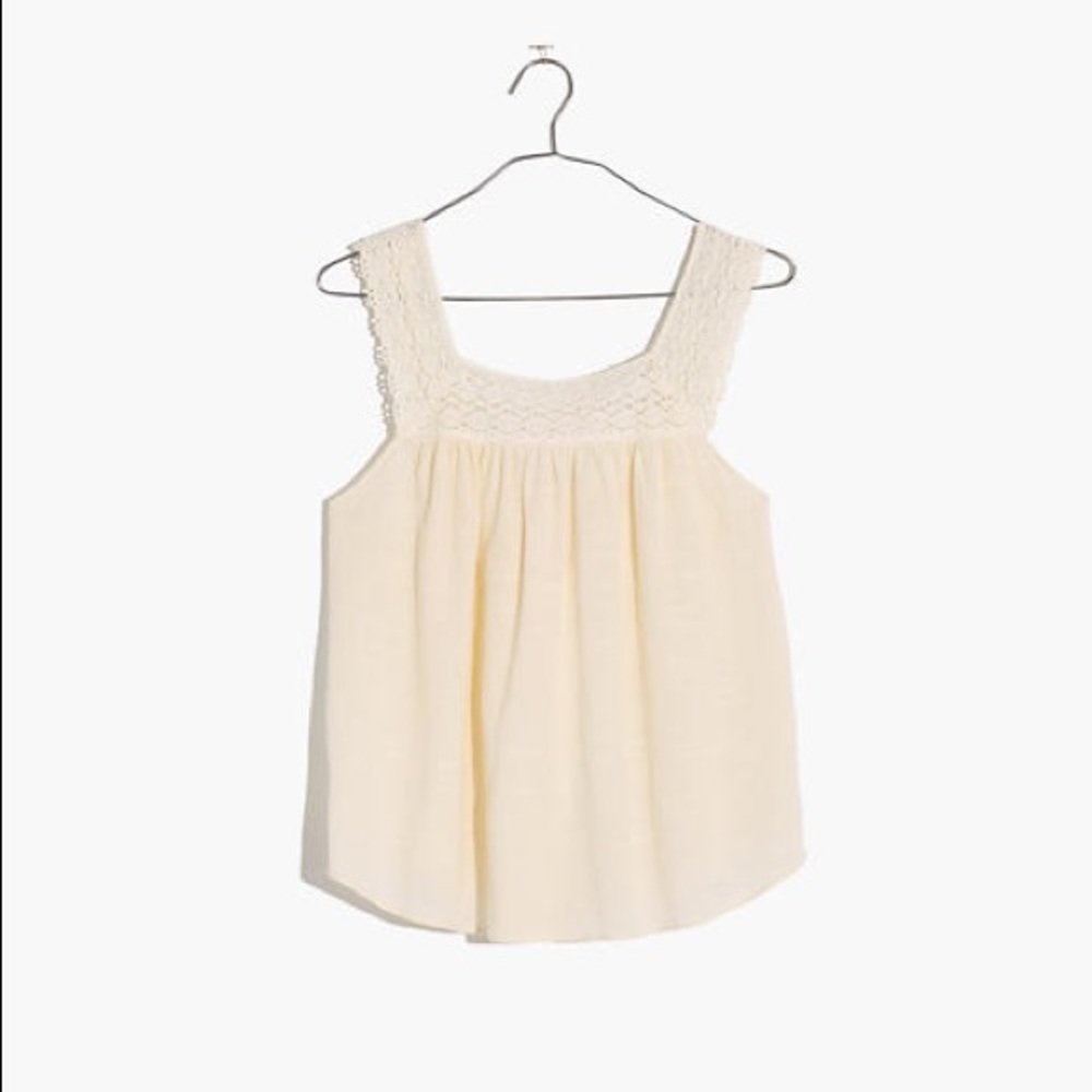 NWT | Madewell | Crochet Tie-Back Tank Top | Small
